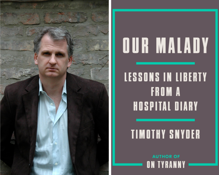 September 10, 2020: Timothy Snyder & Dr. Marc Lipsitch – Now on YouTube ...