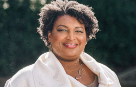 A photo of Stacey Abrams.