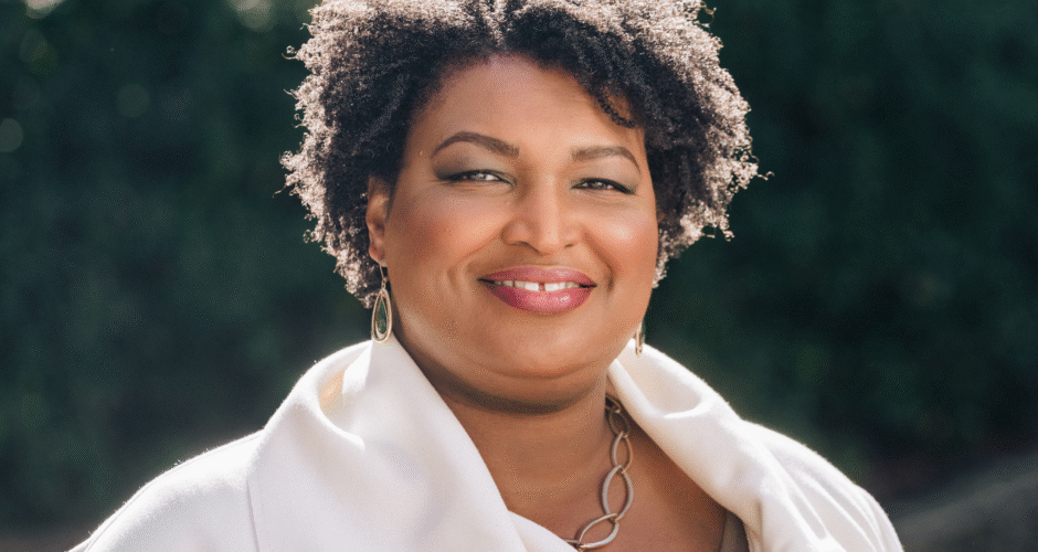 A photo of Stacey Abrams.